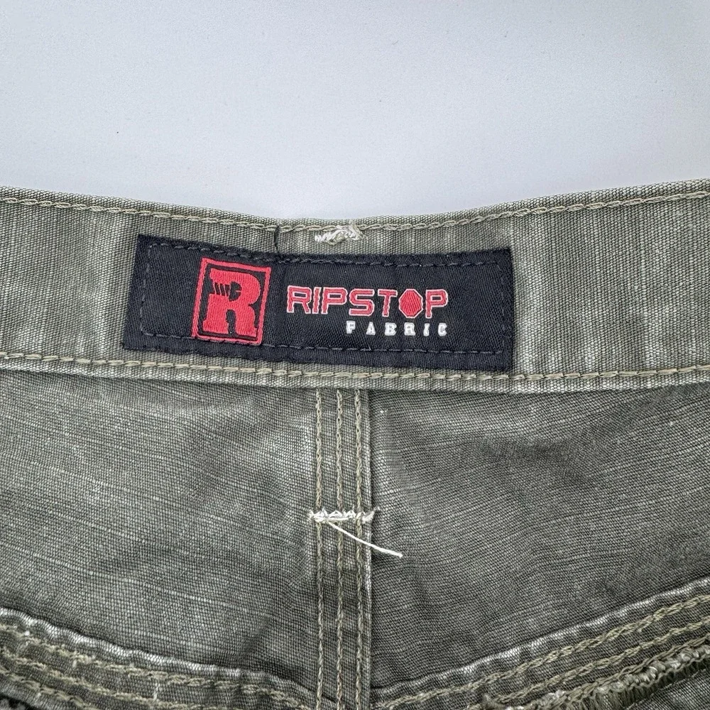 Men's‎ Olive Wrangler Ripstop Cargo Pants Drab Vintage Military Style 31x29